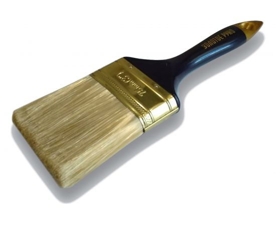 Кисть DECOR PROFI для лака 35х15 мм, темная синтетическая щетина, пласт. ручка 730-038 