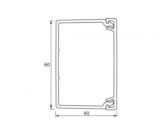 Мини-канал Legrand METRA 60х40 мм, 2 м Leg 638197 400305 – изображение 2