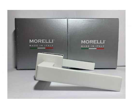 Дверная ручка MORELLI HORIZONT SQ BIA цвет - белый 9012303 – изображение 2