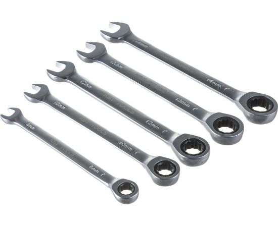 Набор гаечных трещоточных ключей КВТ НТК-5 8-14 79200 – изображение 2