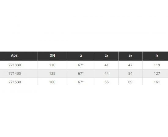 Отвод Ostendorf ливневой канализации 110 мм, 67 градусов 771330 – изображение 3