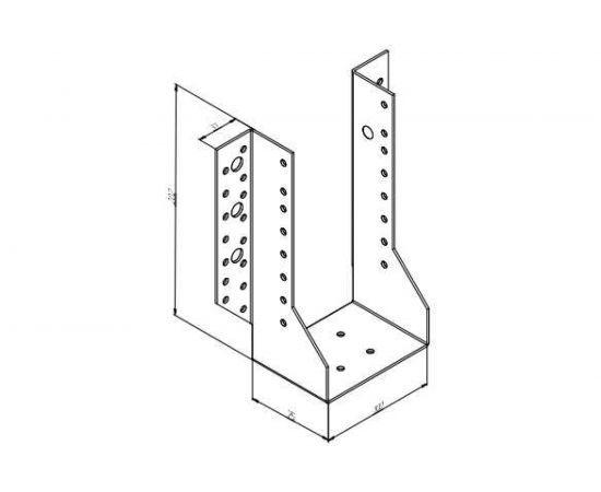 Крепление балки Rock RWB32 100х200х2 мм 10 шт. 453207 – изображение 3
