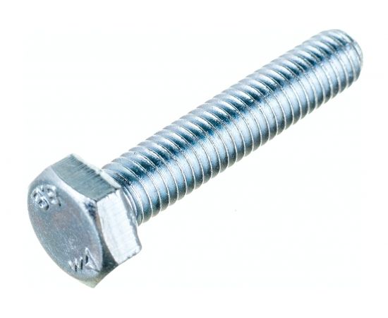 Болт Стройметиз М6х30 DIN 933, класс прочности 8.8, цинк уп. 5 шт 3021241 – изображение 3