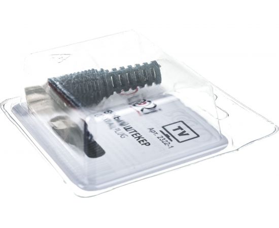 Антенный штекер DORI пластик чёрный 1 шт. в блистере 2322-1 – изображение 3