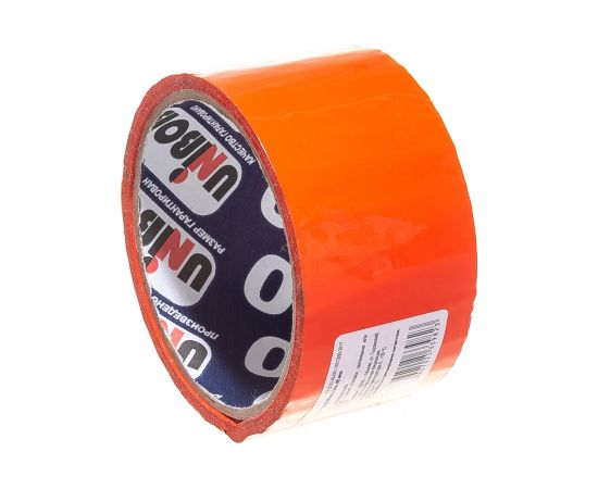 Упаковочная клейкая лента UNIBOB оранжевая 48 мм х 24 м, 45 мкм 214942 – изображение 3