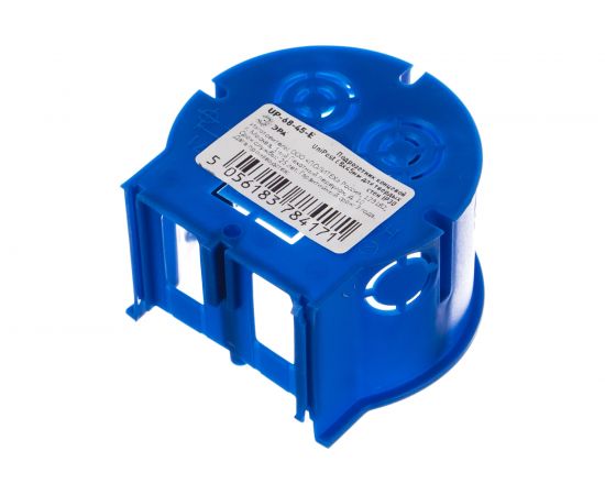Концевой подрозетник ЭРА UniPost 68х45мм для твердых стен синий IP30 Б0039061 – изображение 4