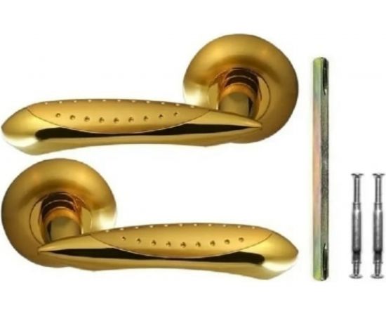 Дверная ручка на фланце CRIT РФ-8836 Зп/Зм 00436 – изображение 4