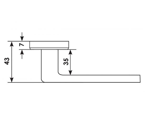 Дверная ручка MORELLI HORIZONT SQ BIA цвет - белый 9012303 – изображение 5