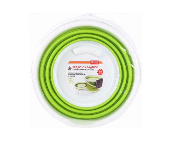 Складное ведро BRADEX круглое, 10л, зеленое TD 0318 – изображение 6