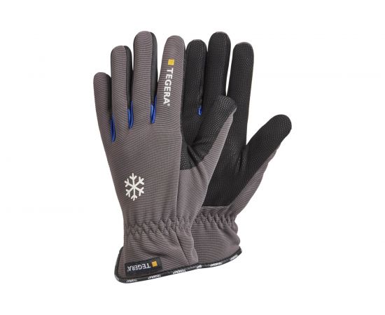 Утепленные перчатки из искусственной кожи на полной подкладке TEGERA, размер 10 417-10 