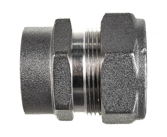 Муфта Lavita труба-вн. резьба усиленная V/S F 20х3/4 HP, НИКЕЛ 