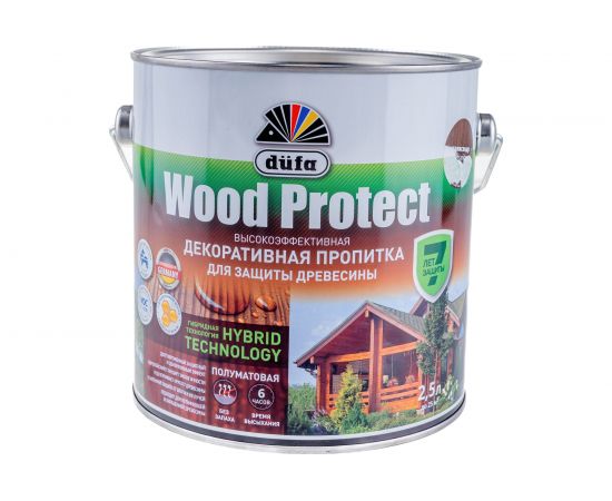 Пропитка для защиты древесины Dufa Wood Protect палисандр 2,5 л Н0000006651 
