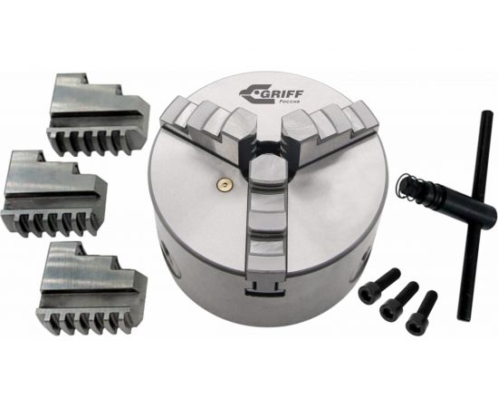 Патрон токарный 3-х кулачковый 7100-0001П К11-80 (80 мм) GRIFF b208055 