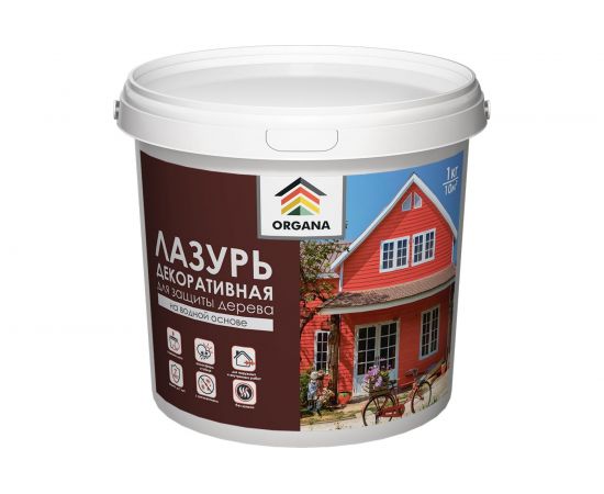 Декоративная лазурь Organa Сoloured Varnish кофе, 1 кг 106856 