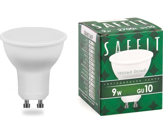 Светодиодная лампа SAFFIT SBMR1609 9W GU10 2700K 230V MR16 55148 