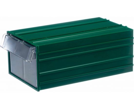 Пластиковый короб СТЕЛЛА-ТЕХНИК 140х250х100мм, С-2-зеленый-прозрачный 