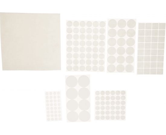 Набор самоклеящихся накладок на мебельные ножки Stayer COMFORT 175 шт, белые 40917-H175 