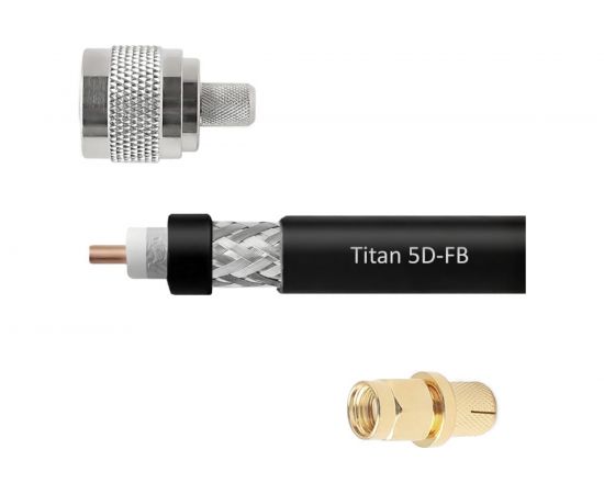Кабельная сборка VEGATEL 5D/FB Titan N-male - SMA-male 15м R10830 