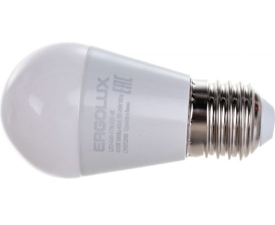 Электрическая светодиодная лампа Ergolux LED-G45-11W-E27-4K Шар 11Вт E27 4500K 13631 
