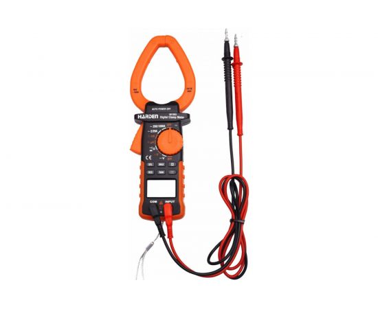 Цифровой мультиметр с токовыми клещами Harden охват губок 65 мм 661003 