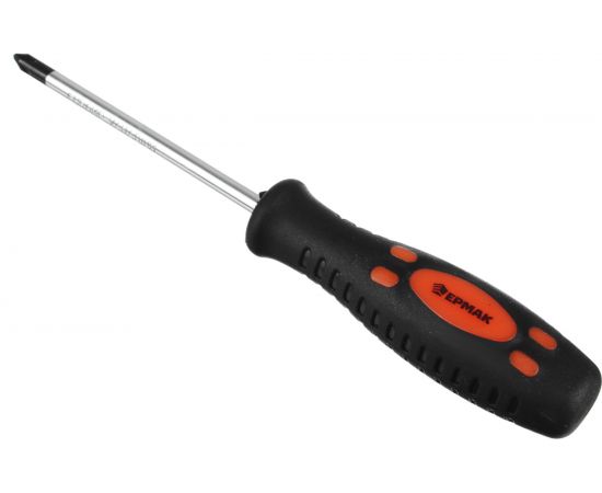 Отвертка с прорезиненной ручкой ЕРМАК PH2 6х100мм 651-110 – изображение 2