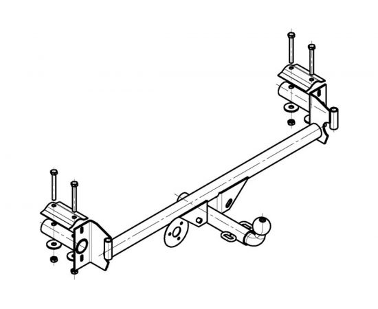 Фаркоп ТСУ ВАЗ 2108/2109/21099 (1984-2004 гг) AvtoS VAZ-58 – изображение 2