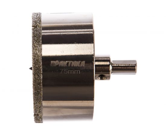 Коронка алмазная по керамограниту/керамике Профи (75х70 мм) ПРАКТИКА 917-729 – изображение 2