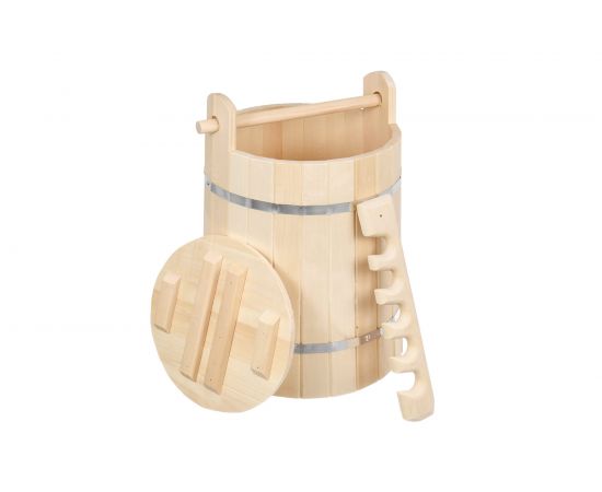 Кадка из липы с гнётом и замком Банные штучки 30л 32690 – изображение 2