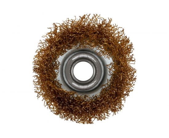 Корщетка чашечная (65 мм; М14; латунированная проволока) для УШМ КУРС 39036 – изображение 2