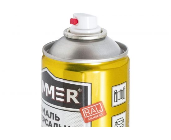 Универсальная аэрозольная эмаль Hammer RAL 6014 хаки, глянцевый, 0.27 кг, 0.52 л ЭК000139912 – изображение 2