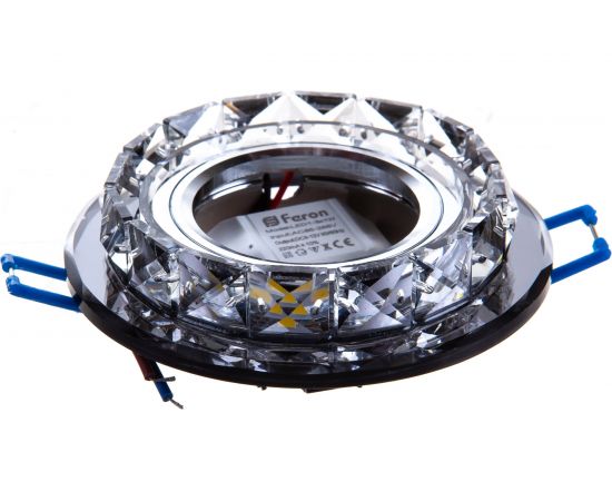 Встраиваемый потолочный светильник FERON со светодиод подсветкой, черный, прозрач, CD878 28822 – изображение 2