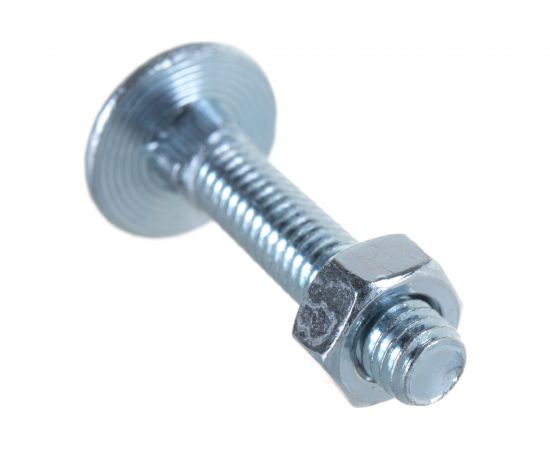 Болт Tech-Krep DIN603 мебельный оцинк. М6х30 с гайкой 10 шт 108761 – изображение 2