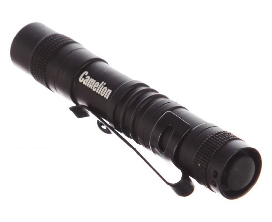 Фонарь Camelion LED51516 черный, LED XPE, 3 режима, 1XLR03 в комплекте, алюминий, блистер 12916 – изображение 3