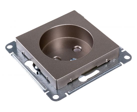 Механизм розетки Schneider Electric 1-м СП ATLAS DESIGN без заземления, 16А, шампань ATN000541 1240325 – изображение 3