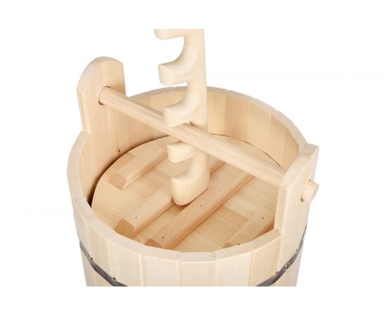 Кадка из липы с гнётом и замком Банные штучки 30л 32690 – изображение 3