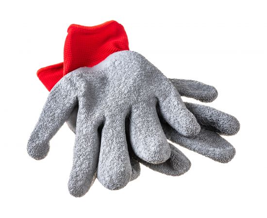 Перчатки СПЕЦ красные, нейлон, покрытие частичное латекс, р.9 31024016-9 – изображение 3