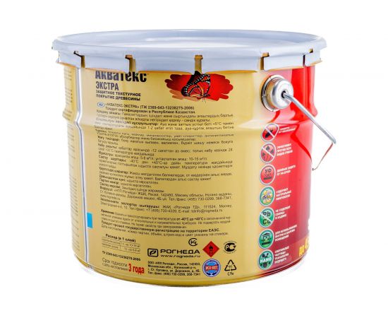 Защитно-декоративное покрытие для древесины Акватекс Экстра Белый 3 л 4 13846 – изображение 4