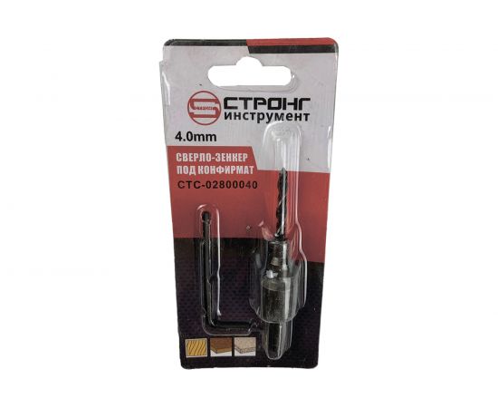 Сверло-зенкер по дереву 4 мм Strong CTC-02800040 – изображение 4