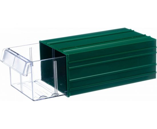 Пластиковый короб СТЕЛЛА-ТЕХНИК 140х250х100мм, С-2-зеленый-прозрачный – изображение 4