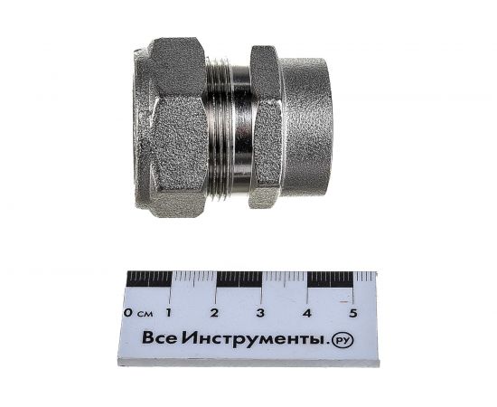 Муфта Lavita труба-вн. резьба усиленная V/S F 20х3/4 HP, НИКЕЛ – изображение 4