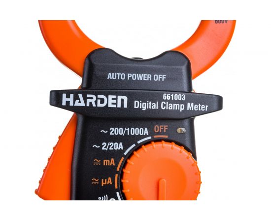 Цифровой мультиметр с токовыми клещами Harden охват губок 65 мм 661003 – изображение 5