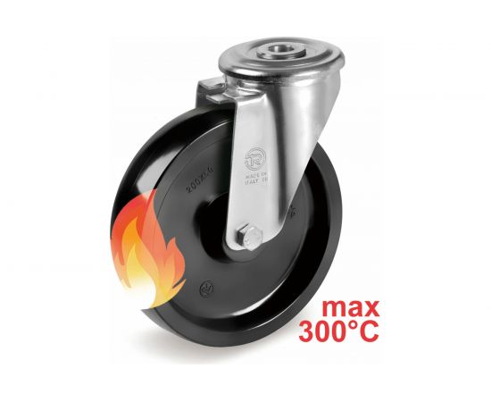 Колесо с вращающейся опорой и отверстием для болта (100 мм; 200 кг) Tellure rota 676102 