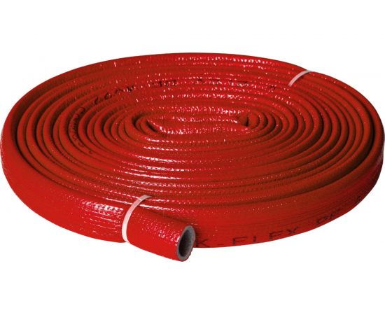 Теплоизоляция для труб K-FLEX PE COMPACT в красной оболочке 22/6 бухта 10м R060222103PECR 