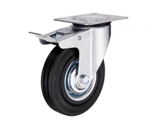 Колесо промышленное поворотное с панелью и тормозом SCb 63 (160 мм; 145 кг) А5 1000023 
