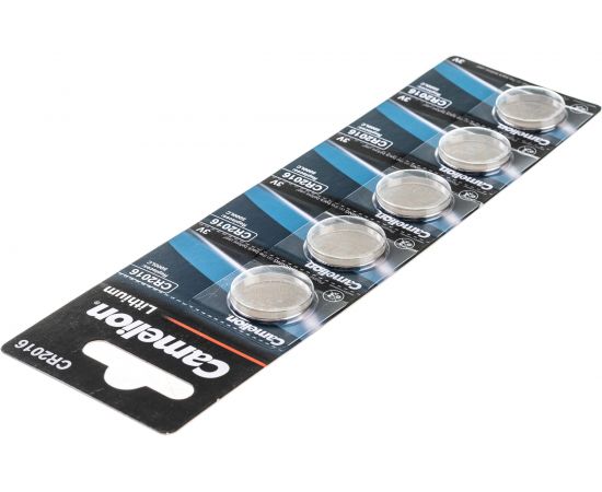 Литиевая батарейка Camelion CR2016 BL-5, 3V 1593 