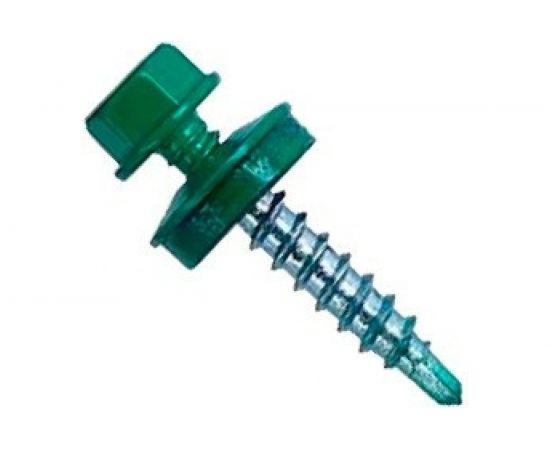 Кровельный саморез по металлу Daxmer 5,5х19 RAL 6005 250шт 04277 