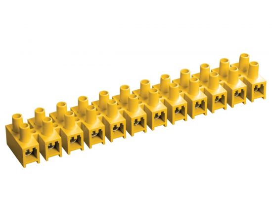 Клеммник IEK, 12x16, ЗВИ-60, н/г, желтый UZV7-060-16 