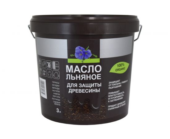 Льняное масло для защиты древесины Forwood 3 л 145380 