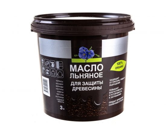 Льняное масло для защиты древесины Forwood 3 л 145380 – изображение 2