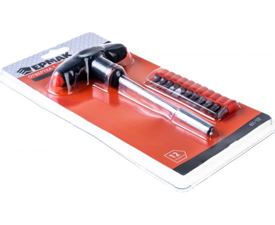 Отвертка ЕРМАК Т-обр. с набором бит 11пр. 651-137 – изображение 2